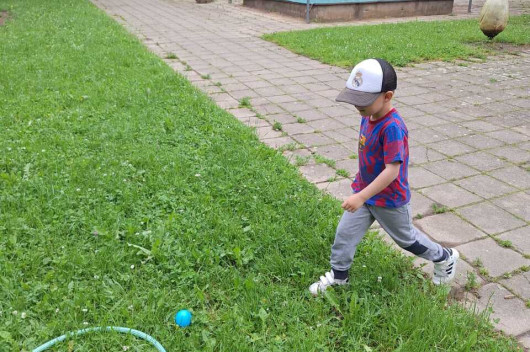 Cvičení na zahradě